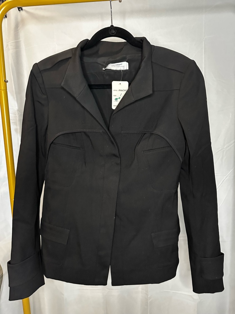 Narciso Rodriguez Original Sample Black Blazer Jacket Minimalist Designer Size 1
